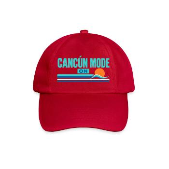 Strandurlaubsgeschenke, Cancun-Modus an, Mexiko-Reise - Baseballkappe - klassisch Rot - Vorne