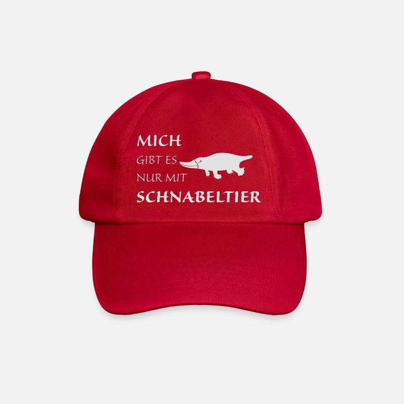 Nur mit Schnabeltier - Baseballkappe - klassisch Rot