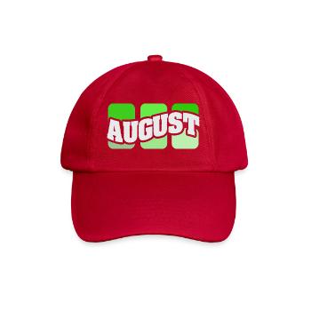 Name August - Baseballkappe - klassisch Rot - Vorne