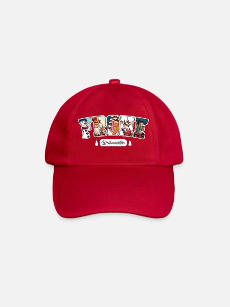 Frohe Weihnachten - Baseballkappe - klassisch Rot