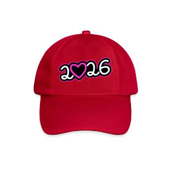 2026 Heart - Baseball Cap - classic red - Front