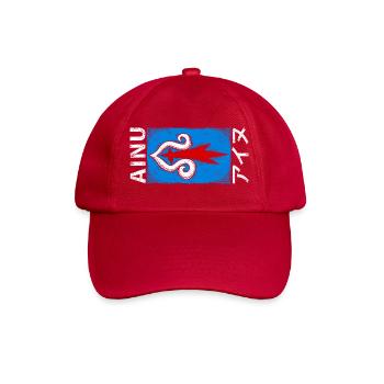 Ainu-Flagge - Baseballkappe - klassisch Rot - Vorne