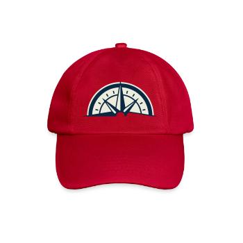 Bergretter Kompass Wappen - Baseballkappe - klassisch Rot - Vorne