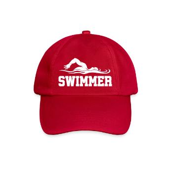 Natation nageur sport mer Swimmer Sportif - Casquette classique - rouge classique - Devant