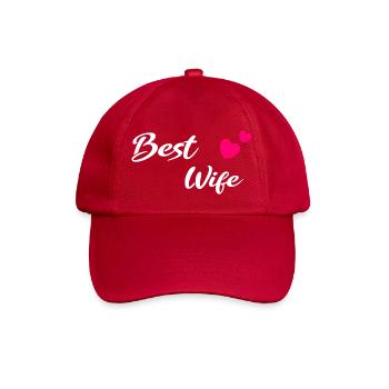 Meilleure Femme blanc - Casquette classique - rouge classique - Devant