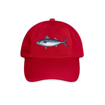 Ornamentale Fischillustration für Marine Dekor - Baseballkappe - klassisch Rot - Vorne