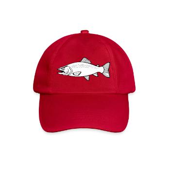 Fish Trout Angler T-shirt Gift Angler - Baseball Cap - classic red - Front