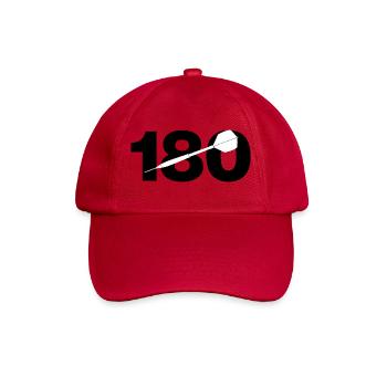 Cent quatrevingt, 180, score parfait de fléchettes - Casquette classique - rouge classique - Devant