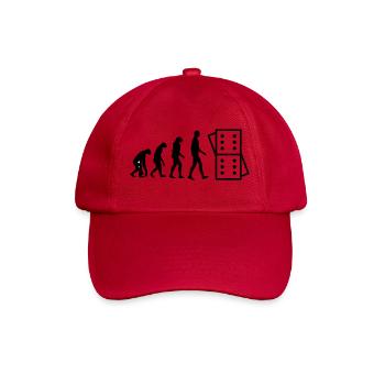Évolution Domino : De l'Homme au Joueur - Casquette classique - rouge classique - Devant