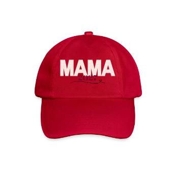 Mama 2027 Blütenprint - Baseballkappe - klassisch Rot - Vorne