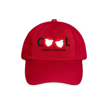 Cool Staffie - 039 - Baseball Cap - classic red - Front