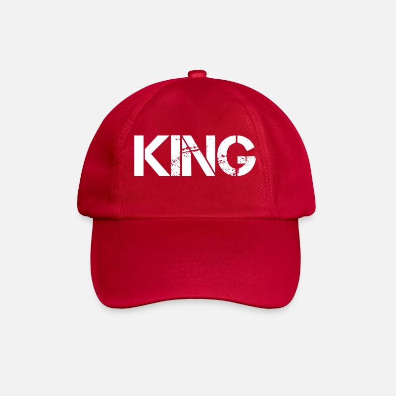 King - Baseball Cap - classic red
