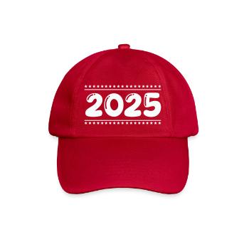 2025 - Baseballkappe - klassisch Rot - Vorne