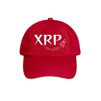 XRP Rocket to the Moon – Ripple Inspired Clothing - Baseball Cap - classic red - Front