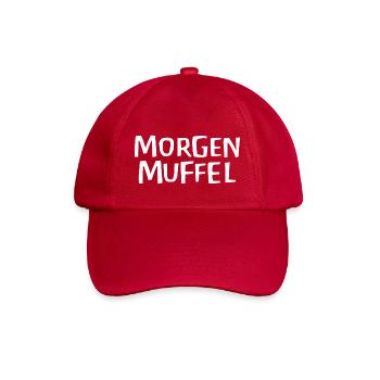 Morgenmuffel - Baseballkappe - klassisch Rot - Vorne