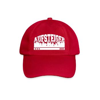 Aufsteiger 2025 Aufstieg Fußball Handball - Baseballkappe - klassisch Rot - Vorne