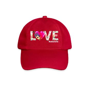 Ukulélé hawaïen Ukulélé Love - Casquette classique - rouge classique - Devant