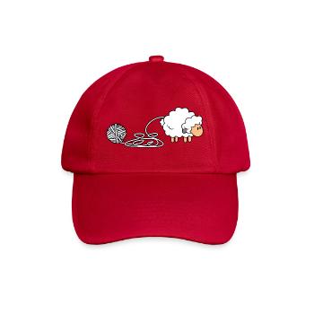 Thème du fil mouton douillet - Casquette classique - rouge classique - Devant