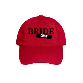 Équipe de la mariée - Équipe de la fête de garçon Filles de la fête de mariage de la mariée - Casquette classique - rouge classique - Devant