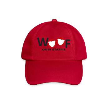 Staffie woof - 032 - Baseball Cap - classic red - Front