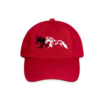 Chevaux étalon - jument - poulain - Casquette classique - rouge classique - Devant