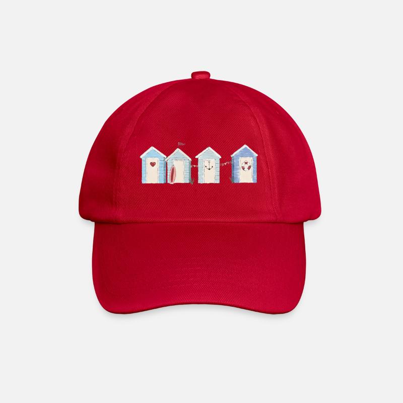 A day at the sea - Baseball Cap - classic red