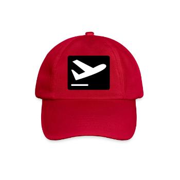 Airplane taking off - Baseball Cap - classic red - Front