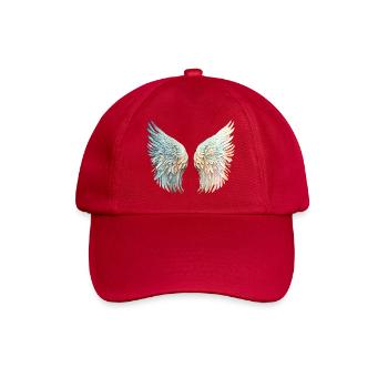 Mirrored pastel angel wings - Baseball Cap - classic red - Front