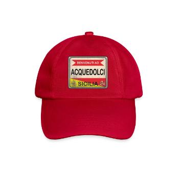 t-shirt Sicilia Acquedolci t-shirt gift idea - Baseball Cap - classic red - Front