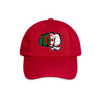 Algerien Flagge Hand Faust used - Baseballkappe - klassisch Rot - Vorne