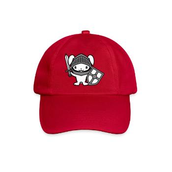 Lapin Chevalier Épée Bouclier Armure Casque Château Héros - Casquette classique - rouge classique - Devant