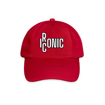 Ironische, fette Mono-Typografie - Baseballkappe - klassisch Rot - Vorne