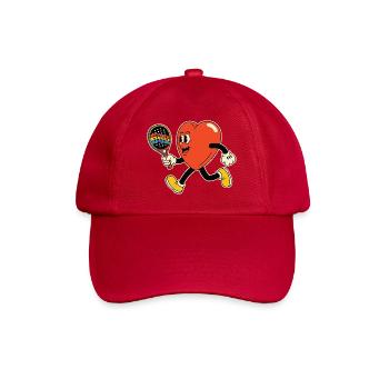 Herz im Paddel - Baseballkappe - klassisch Rot - Vorne