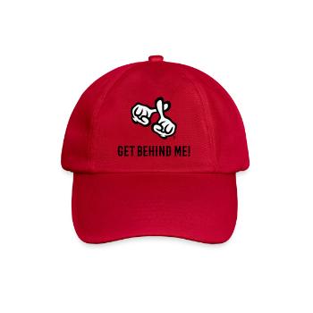 Mets-toi derrière moi ! (Croix / Bible / Religion / 2C) - Casquette classique - rouge classique - Devant