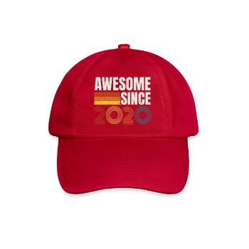 Awesome Since 2020 Retro Vintage Birthday - Baseball Cap - classic red - Front