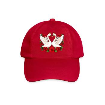Royal Swan Union with Roses - Baseball Cap - classic red - Front