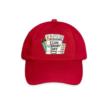 ICON LIBRARY DAY - Baseball Cap - classic red - Front