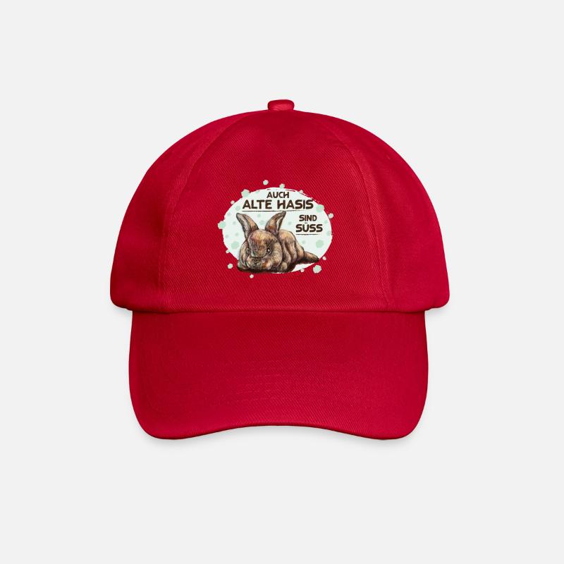 Alter Hase - Baseballkappe - klassisch Rot
