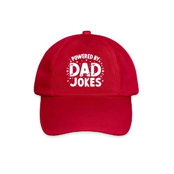 Propulsé par Dad Jokes - Casquette classique - rouge classique - Devant