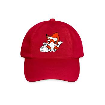 Fuchs Rotfuchs Weihnachtsmann Weihnachten Geschenk - Baseballkappe - klassisch Rot - Vorne