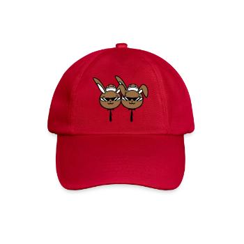 2 Sunglasses Bunnies Friends Team Crew Pair Two - Baseball Cap - classic red - Front