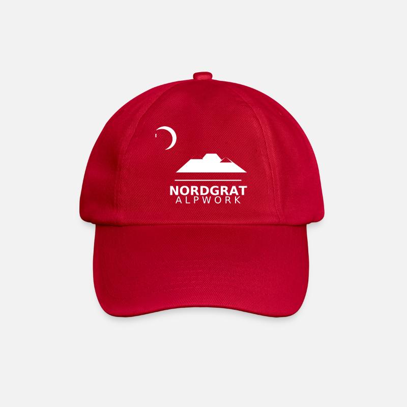 nordgrat alpwork - Baseballkappe - klassisch Rot