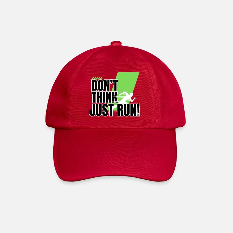 Don't think, just run! - Baseball Cap - classic red