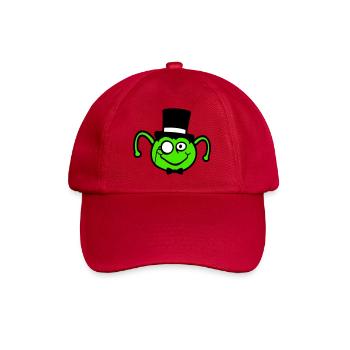 Mr. Caterpillar Top Hat Monocle Bow Tie Gentleman Empire - Baseball Cap - classic red - Front