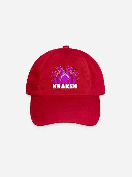 Krake Oktopus Tintenfisch Kraken - Baseballkappe - klassisch Rot