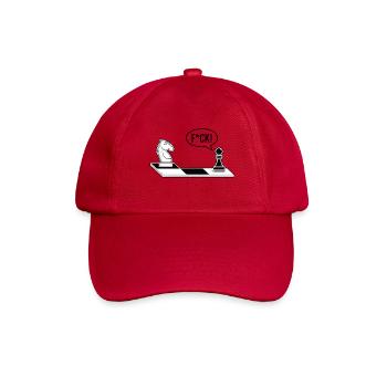 Chess Chessboard Chess Figure F*CK - Baseball Cap - classic red - Front