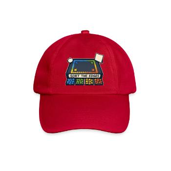 SORT THE EDGES - Baseballkappe - klassisch Rot - Vorne