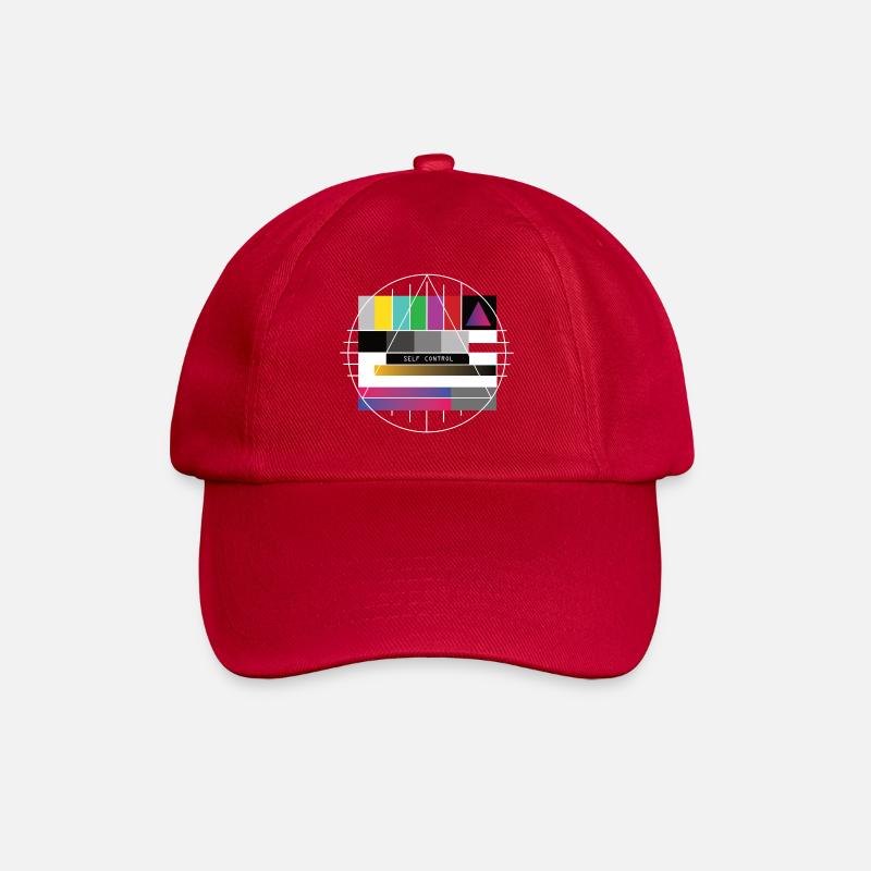 New Retro Testbild - Self Control - Baseballkappe - klassisch Rot