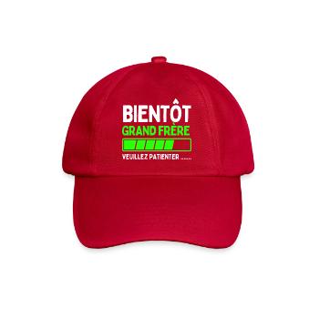 Bientôt grand frère - Casquette classique - rouge classique - Devant
