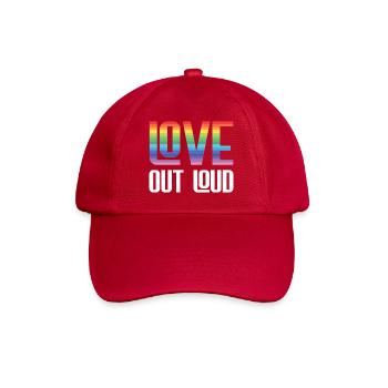 Mois de la fierté LGBTQ - Love Out Loud - Casquette classique - rouge classique - Devant
